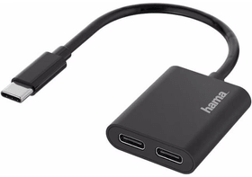 Hama 2in1, USB-C, Audio + Charger Adattatore audio 2in1, USB-C, Audio + Charger Adattatore audio Hama 785300172107 N. figura 1