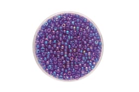 Perle di rocailles arcobaleno 2.6mm 17g blu scuro 608137000000 N. figura 1