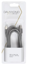 Kabel USB 2.0 1.8m grau