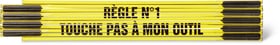 Metri pieghevoli "RÈGLE N°1 - TOUCHE PAS À MON OUTIL", GELB/SCHWARZ" Metri pieghevoli "RÈGLE N°1 - TOUCHE PAS À MON OUTIL", GELB/SCHWARZ" 603690000000 N. figura 1