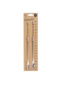 I AM CREATIVE Fonduegabel Set, Gabeln aus Edelstahl mit langem Stiel, ideal zum Verzieren mit Modelliermasse, Silber, 30 cm, 2 Stk. Fonduegabel Set, Gabeln aus Edelstahl mit langem Stiel, ideal zum Verzieren mit Modelliermasse, Silber, 30 cm, 2 Stk. I AM CREATIVE 665679900000 Bild Nr. 1