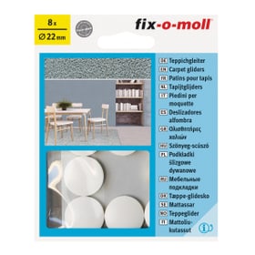 Fix-O-Moll Patins pour tapis Ø 22 mm 8 x Patins pour tapis Patins pour tapis Ø 22 mm 8 x Patins pour tapis Fix-O-Moll 607084100000 Photo no. 1