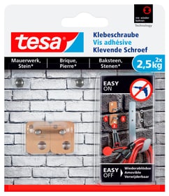 Tesa Vis adhésif rectangulaire, brique, 2.5 kg Vis adhésif Vis adhésif rectangulaire, brique, 2.5 kg Vis adhésif Tesa 675234700000 Photo no. 1