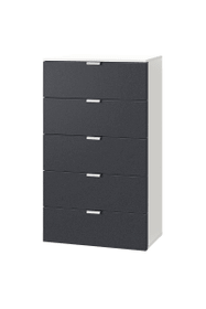 ORSON Kommode ORSON Kommode 404481900000 Grösse B: 50.0 cm x T: 42.0 cm x H: 100.0 cm Farbe Graphit Bild Nr. 1