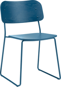 FAZIO Chaise FAZIO Chaise 403720500043 Dimensions L: 51.0 cm x P: 55.0 cm x H: 79.0 cm Couleur Bleu foncé Photo no. 1