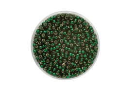 Rocailles 2,6mm garn.argent vert foncé 17g Rocailles 2,6mm garn.argent vert foncé 17g 608136600000 Photo no. 1