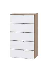 ORSON Kommode ORSON Kommode 404482600000 Grösse B: 50.0 cm x T: 42.0 cm x H: 100.0 cm Farbe Weissglas satiniert Bild Nr. 1