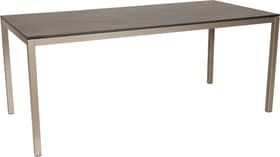 LOCARNO, Gestell Polar Silber, Platte HPL Gartentisch LOCARNO, Gestell Polar Silber, Platte HPL Gartentisch 753193414070 Grösse L: 140.0 cm x B: 80.0 cm x H: 74.0 cm Farbe Oxido Terra Bild Nr. 1