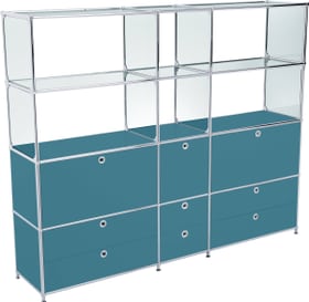 FLEXCUBE Etagère FLEXCUBE Etagère 401815320466 Dimensions L: 189.0 cm x P: 40.0 cm x H: 155.5 cm Couleur Pétrole Photo no. 1