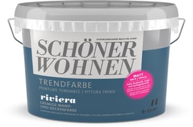 Schöner Wohnen Trend Wandfarbe matt Riviera 1 l Trend Wandfarbe matt Riviera 1 l Schöner Wohnen 660962600000 Farbe Riviera Inhalt 1.0 l Bild Nr. 1