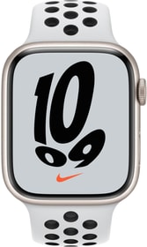 Watch Nike Series 7 GPS + Cellular, 45mm Starlight Aluminium Pure Platinum/Black Nike Sport Band Smartwatch Apple 785300162448 Bild Nr. 1