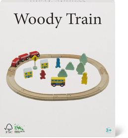 Woody Eisenbahnn Set Rollenspiel 749301300000 Bild Nr. 1