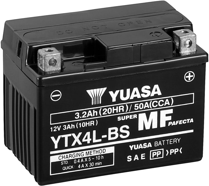 YUASA Batterie AGM 12V/3.2Ah/50A Batterie moto