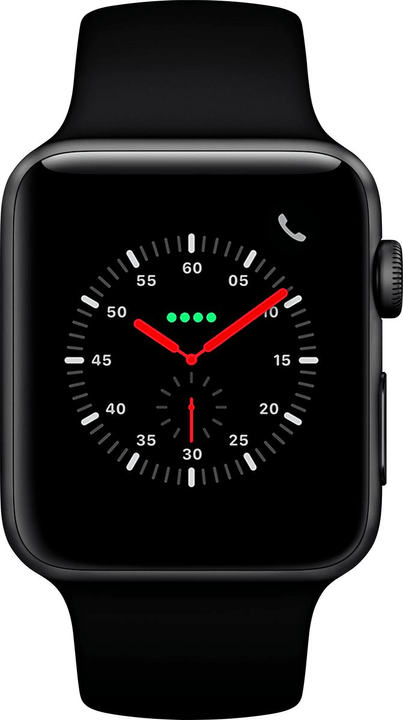 Apple Watch Series 3 GPS + Cellular 42mm Space Grey Aluminium Case Black Sport Band Smartwatch Watch Series 3 GPS + Cellular 42mm Space Grey Aluminium Case Black Sport Band Smartwatch Apple 785300139124 Photo no. 1