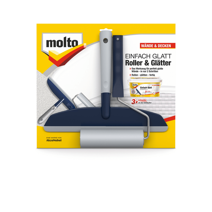 Image of Molto Einfach Glatt Roller und Glätter Spachtelmasse