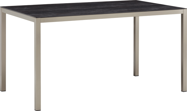 Image of LOCARNO, 140 cm, Gestell Polar Silber, Platte Keramik Gartentisch