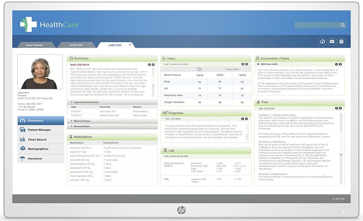 HP Healthcare Edition HC271p sans support Moniteur Healthcare Edition HC271p sans support Moniteur HP 785300152686 Photo no. 1