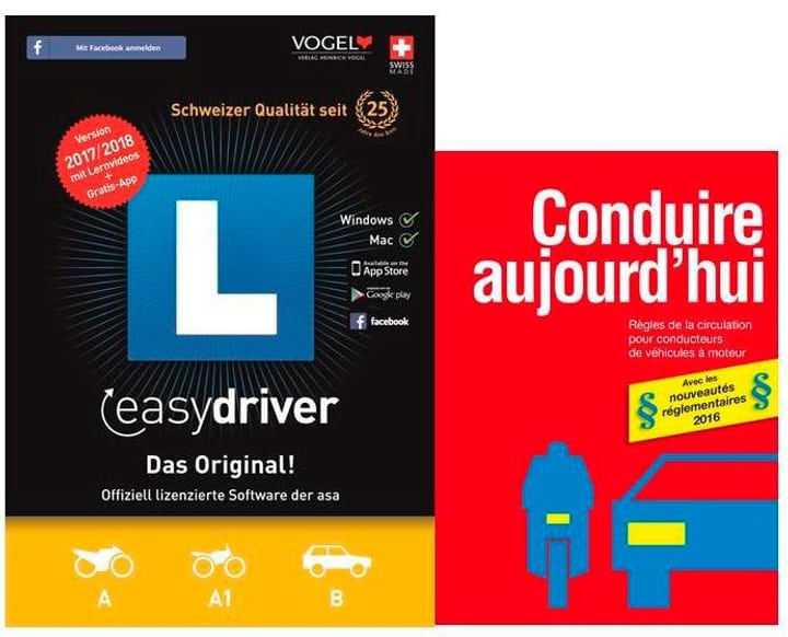 PC/Mac - easydriver 2017/18 (D/F/I/E) avec livre de théorie français PC/Mac - easydriver 2017/18 (D/F/I/E) avec livre de théorie français 785300122658 N. figura 1