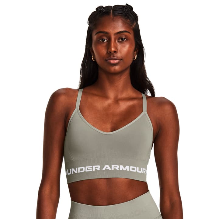 Image of Under Armour W Seamless Low Long Bra Sport-BH khaki