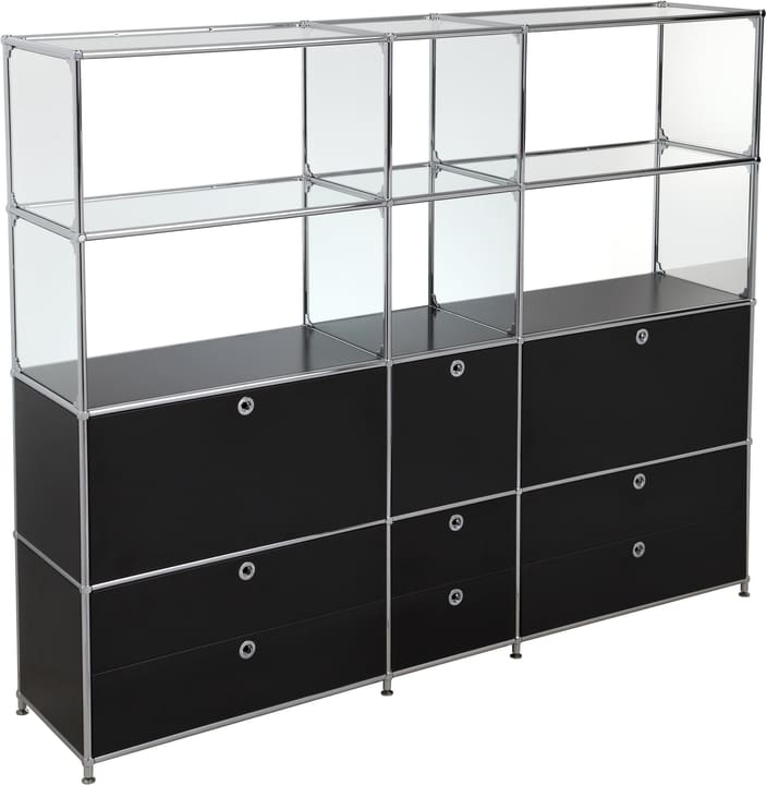 FLEXCUBE Regal FLEXCUBE Regal 401815320420 Grösse B: 189.0 cm x T: 40.0 cm x H: 155.5 cm Farbe Schwarz Bild Nr. 1