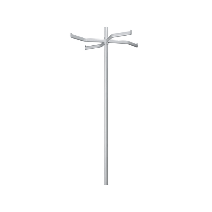 MILO Eckelement Drehstange MILO Eckelement Drehstange 364045954315 Grösse B: 70.0 cm x T: 70.0 cm x H: 139.5 cm Farbe Silberfarben Bild Nr. 1