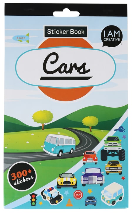 Image of I AM CREATIVE Stickerbook Cars, 15 x 24 cm, 6 Blatt bei Do it + Garden von Migros