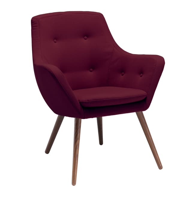 FLORIN Fauteuil (noyer) FLORIN Fauteuil (noyer) 402441107034 Dimensions L: 73.0 cm x P: 70.0 cm x H: 82.0 cm Couleur Bordeaux Photo no. 1