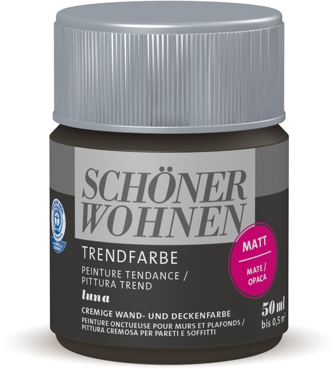 Schöner Wohnen Vernice di tendenza opaca tester Luna 50 ml