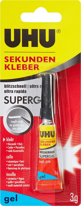 Uhu Colle instantanée ultra rapide Super gel Colle instantanée