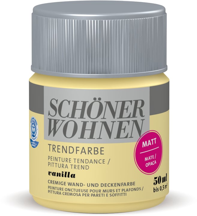 Schöner Wohnen Vernice di tendenza opaca tester Vanilla 50 ml