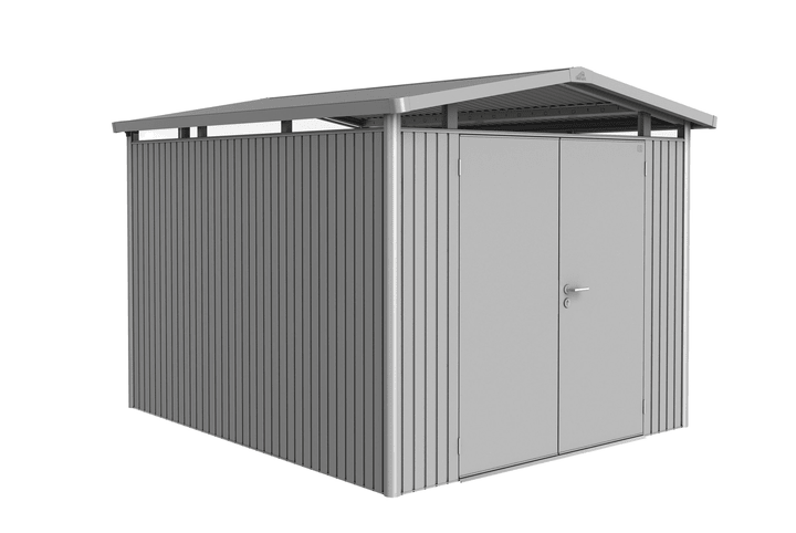 Biohort Ricovero Panorama P5 Ricovero Panorama P5 Biohort 647252600000 Colore Argento-Metallico Copertura di tetto Tetto in lamiera zincata N. figura 1
