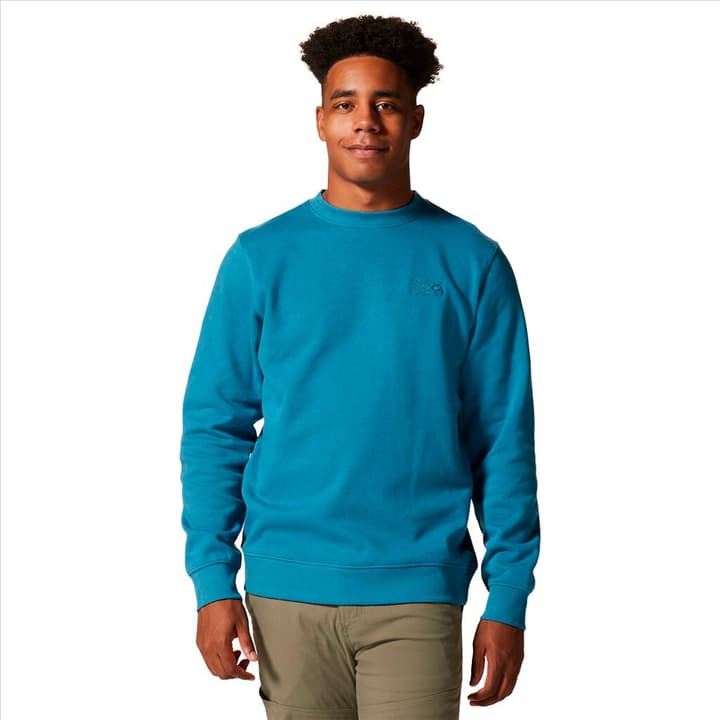 Image of Mountain Hardwear M MHW Logo Pullover Crew Langarmshirt azur