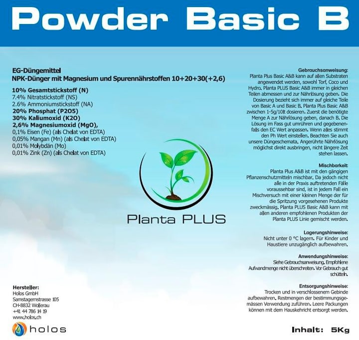 PlantaPlus Polvere Basic B - 5 kg