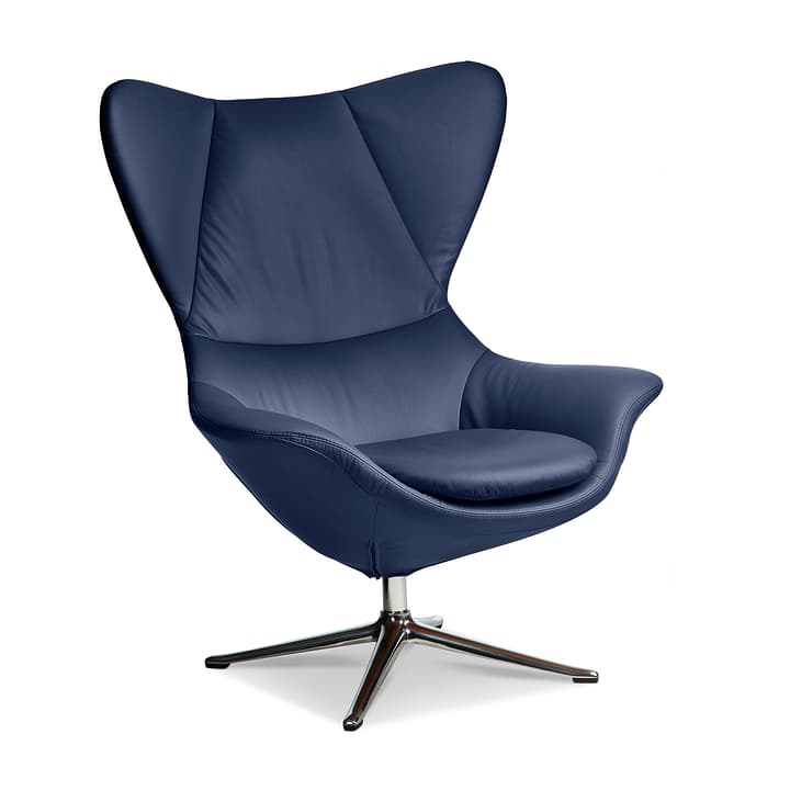 BAYA Fauteuil, pieds chrom BAYA Fauteuil, pieds chrom 360054175007 Dimensions L: 90.0 cm x P: 90.0 cm x H: 112.0 cm Couleur Bleu foncé Photo no. 1