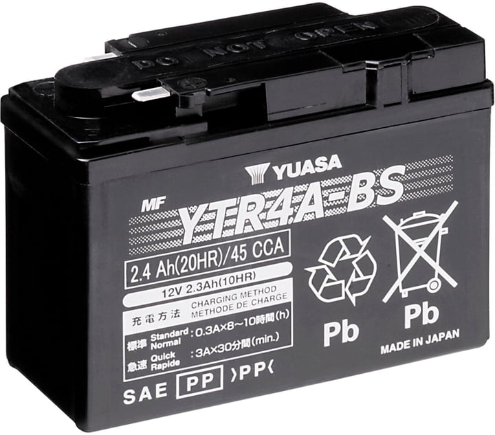 YUASA Batterie AGM 12V/2.4Ah/45A Batterie moto