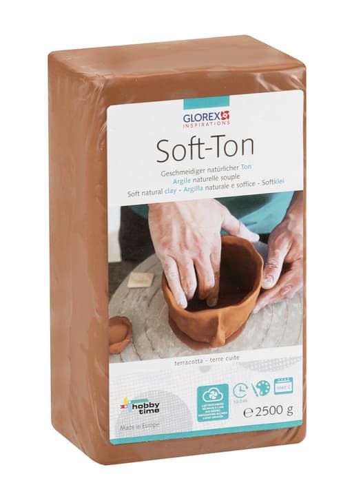 Image of Glorex Hobby Time Soft-Ton terracotta 2500g Softton