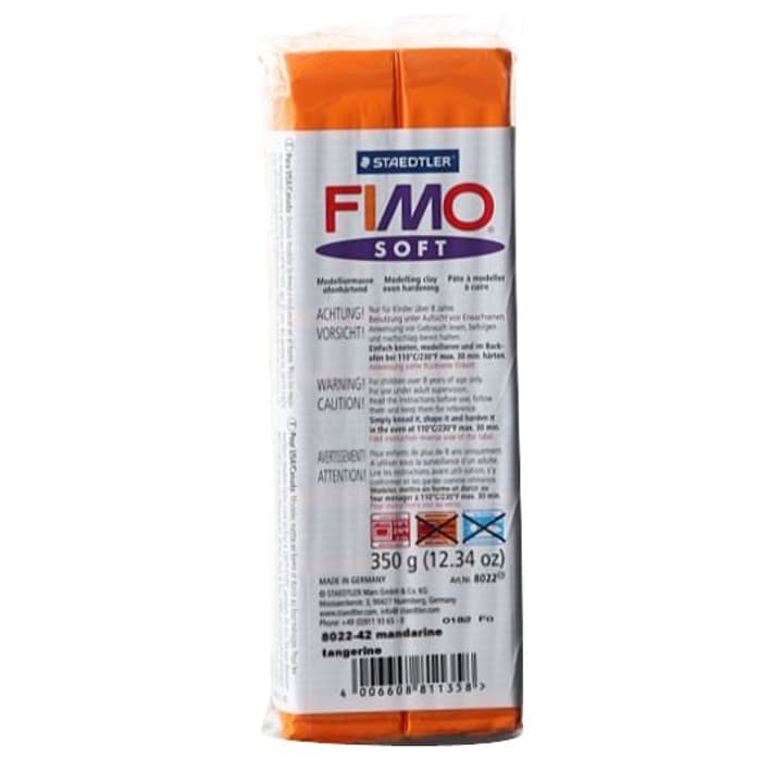 Fimo Soft grossblock mandarine, 350g Soft grossblock mandarine, 350g Fimo 665554500000 Colore Arancione N. figura 1