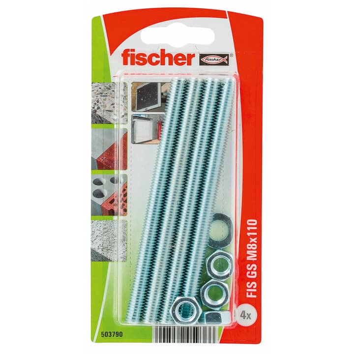 Image of fischer Gewindestangen FIS GS M8 x 110 inkl. Muttern Flüssigdübel bei Do it + Garden von Migros