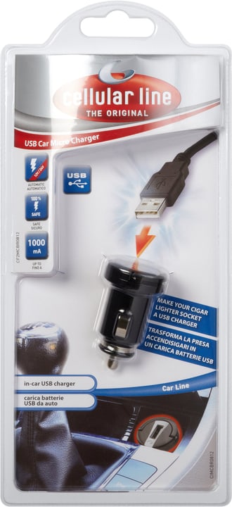Cellular Line USB-Adapter 12/24 V Chargeur auto USB-Adapter 12/24 V Chargeur auto Cellular Line 621467600000 Photo no. 1