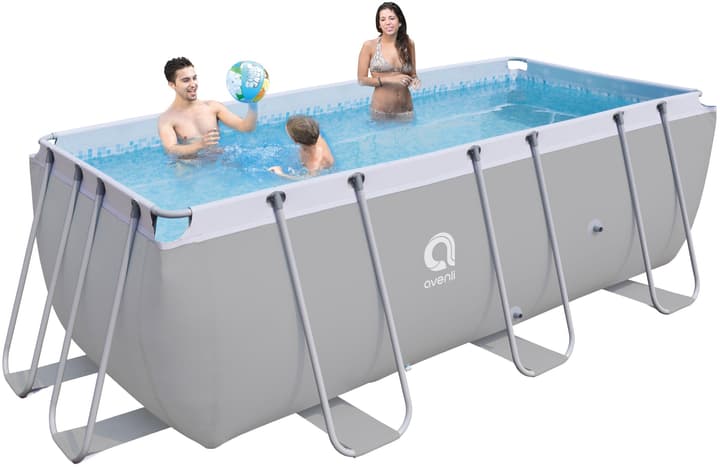 Image of Pool - Stahlrohrbecken eckig, 400 x 200 122 cm bei Do it + Garden von Migros