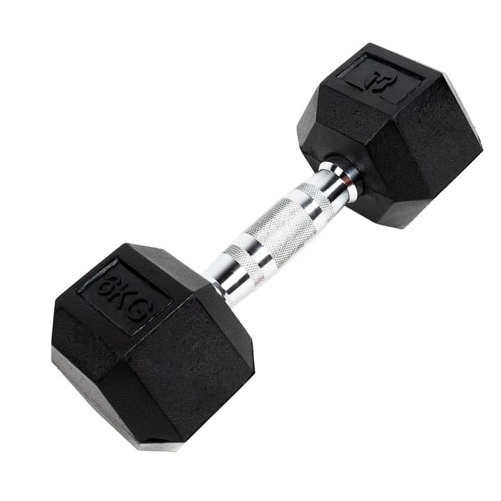 Image of GladiatorFit Sechseckige Hantel aus Gummi : 6 KG Hanteln