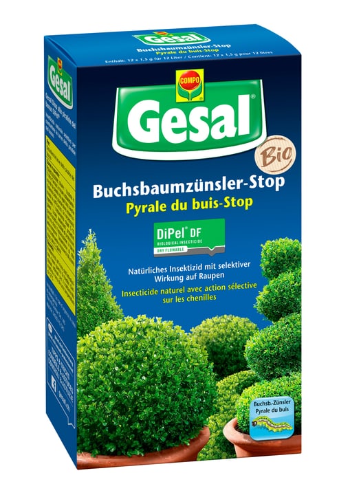 Image of Compo Gesal Buchsbaumzünsler-Stop DiPel DF, 12x 1,5 g Insektizid