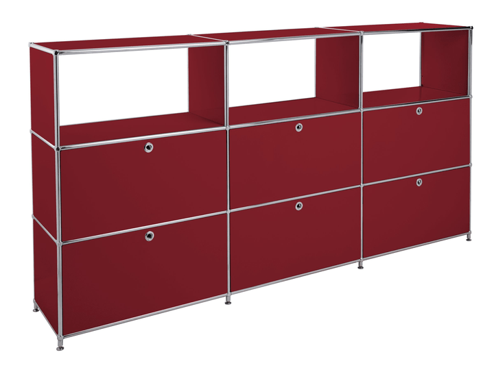 FLEXCUBE Highboard FLEXCUBE Highboard 401814930330 Grösse B: 227.0 cm x T: 40.0 cm x H: 118.0 cm Farbe Rot Bild Nr. 1