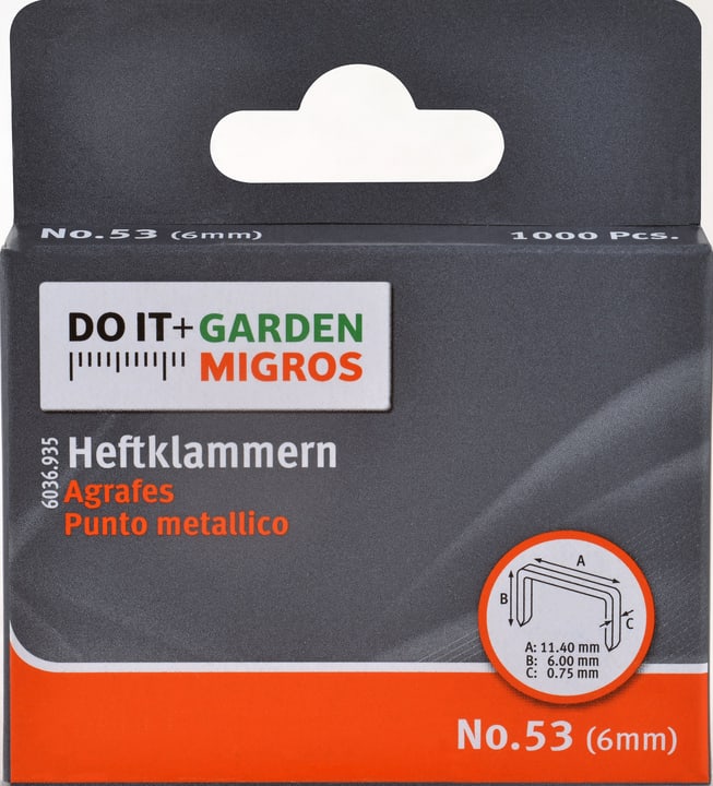 Image of Klammer No.3 6mm Tackerklammern bei Do it + Garden von Migros