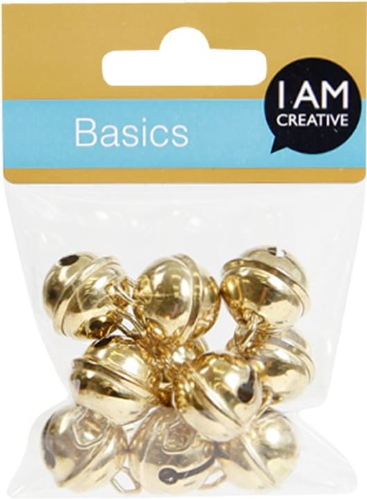 Image of I AM CREATIVE Glöckchen Metall gold