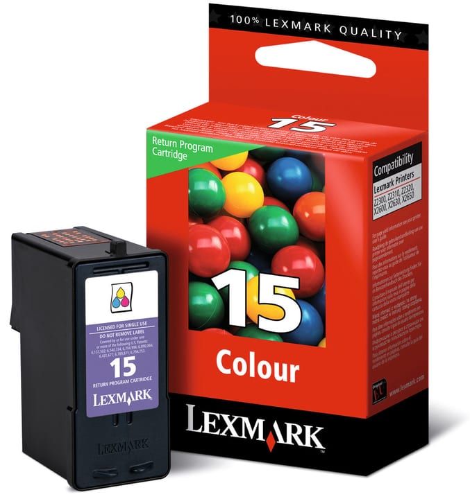 Lexmark cartouche d'encre nr. 15a color Cartouche d'encre cartouche d'encre nr. 15a color Cartouche d'encre Lexmark 797522100000 Photo no. 1