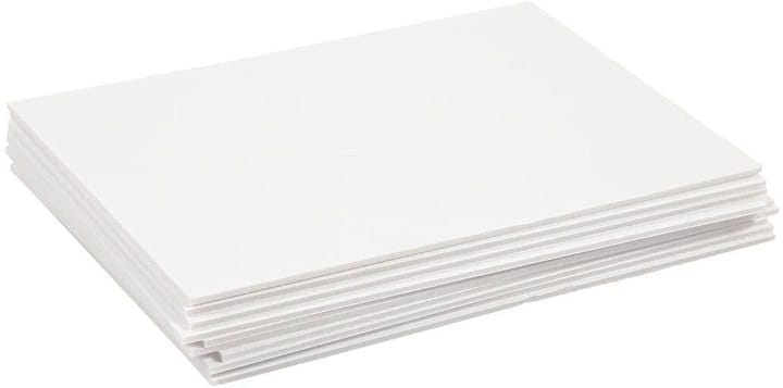 Image of Creativ Company Moosgummi-Set Schaumstoffplatten A4 10 Stück, Weiss Moosgummi