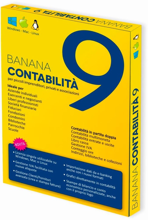 Banana PC/Mac - Banana Accounting 9 Fisico (Box) Banana PC/Mac - Banana Accounting 9 Fisico (Box) 785300132175 N. figura 1