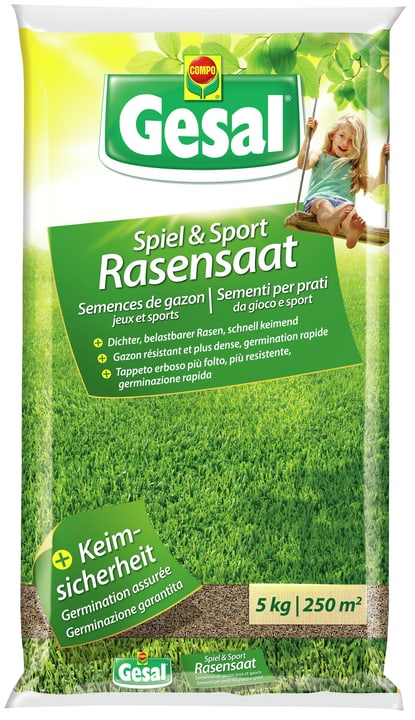 Image of Compo Gesal Rasensaat Spiel und Sport, 5 kg Rasensamen bei Do it + Garden von Migros