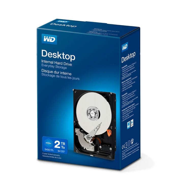 Western Digital Desktop Everyday 2TB 3.5“ Disque Dur Interne HDD Desktop Everyday 2TB 3.5“ Disque Dur Interne HDD Western Digital 798210200000 Photo no. 1